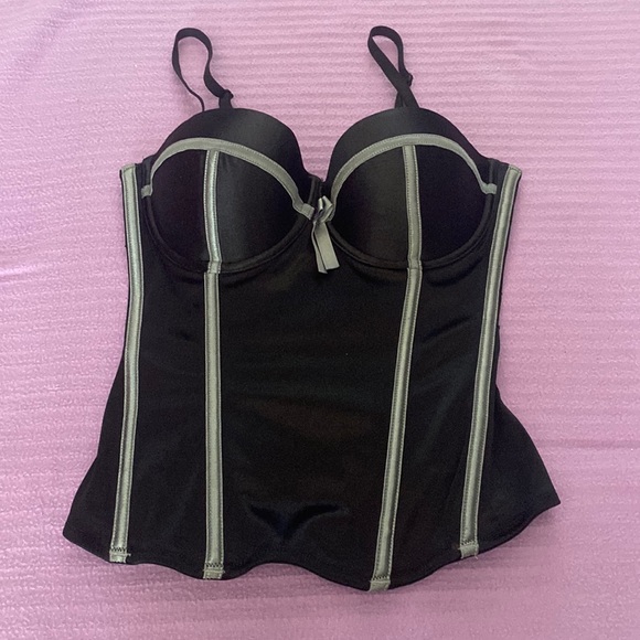 H & M black with grey corset - Picture 1 of 7